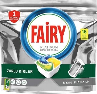 Fairy Platinum Hepsi Bir Arada Tablet Bulaşık Deterjanı 16 Adet Deterjan kullananlar yorumlar